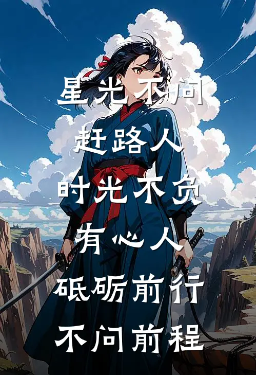星光不问赶路人,时光不负有心人,砥砺前行,不问前程